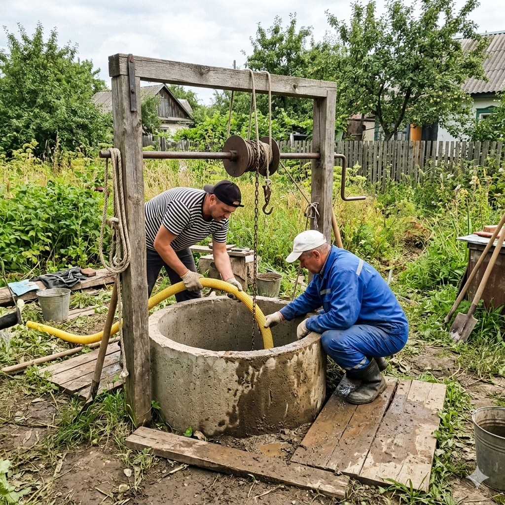 Промывка донного фильтра