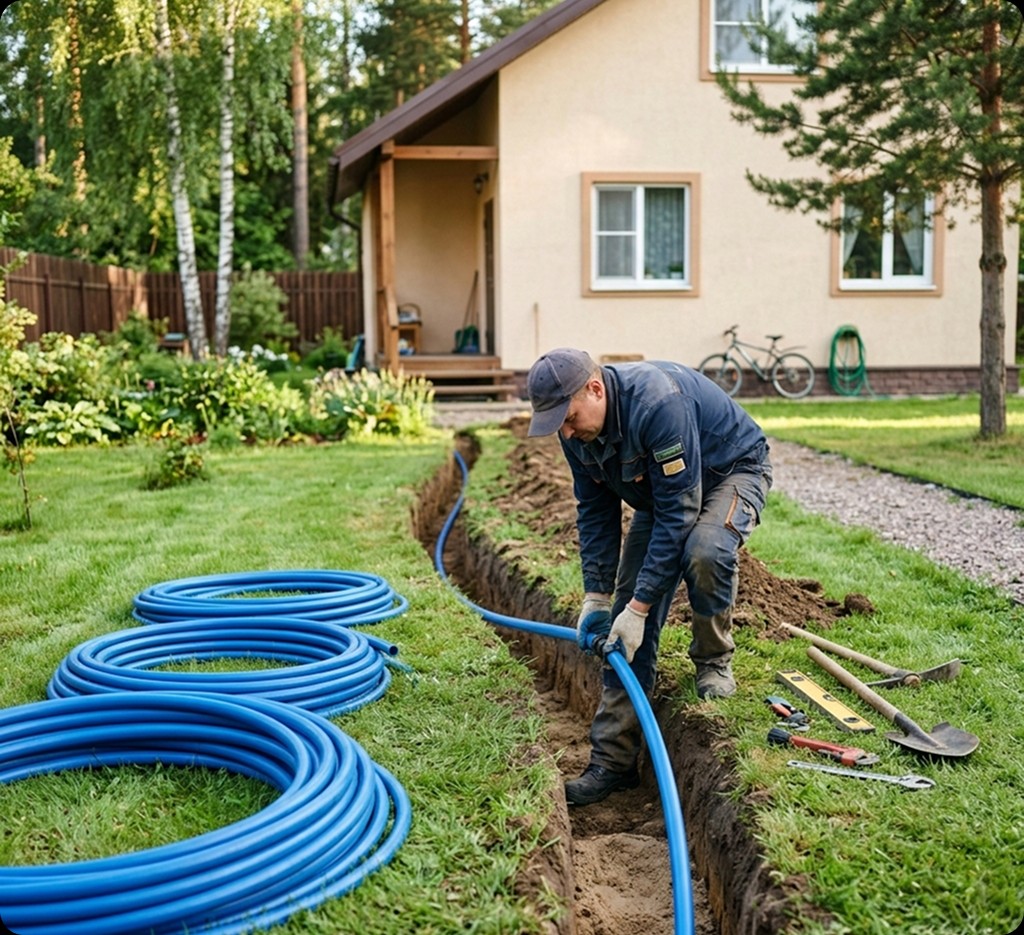 Прокладка воды